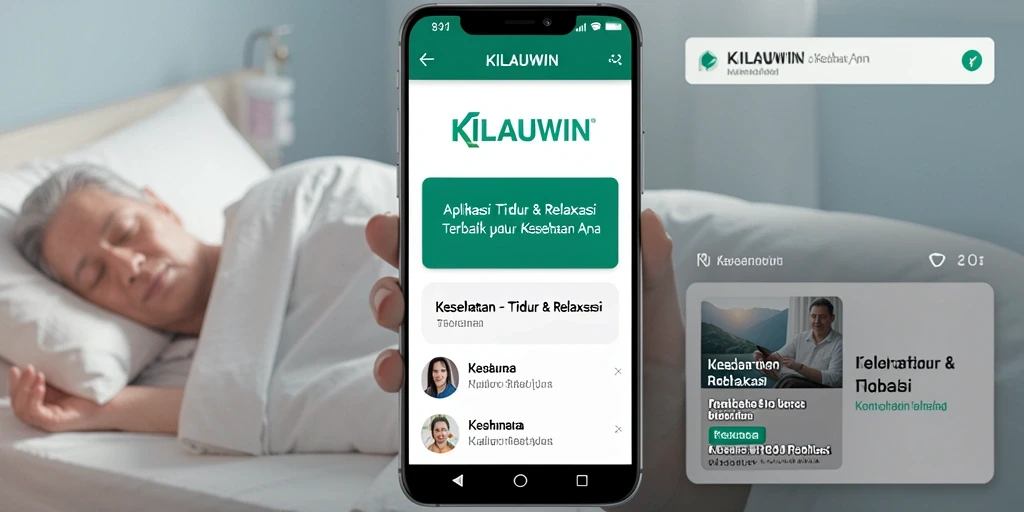 Tampilan antarmuka aplikasi KILAUWIN yang intuitif dan menenangkan.
