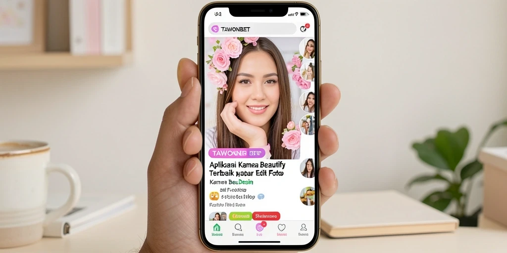 Tampilan antarmuka pengguna TAWONBET yang sederhana namun elegan.