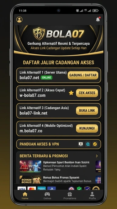 Tampilan link alternatif bola07