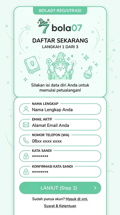 Tampilan halaman daftar bola07